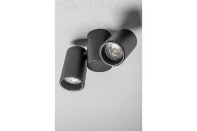 Stropní svítidlo Decor LUPO hliník 17,5x5,6x11,5 IP20 2*GU10 max. 50W kulaté černé. 1208963926