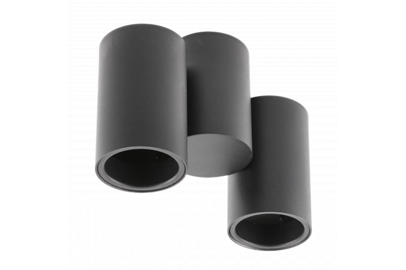 Stropní svítidlo Decor LUPO hliník 17,5x5,6x11,5 IP20 2*GU10 max. 50W kulaté černé. 1208963926