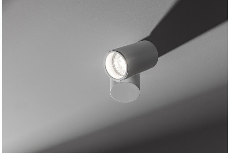 Decor Stropní svítidlo LUPO hliník 11.6x5.6x11.5 IP20 1*GU10 max. 50W kulaté bílé. 1208963927