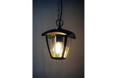 Dekorativní zahradní svítidlo zavěšené MARINA-H E27 MAX.20W IP54 AC220-240V 50-60Hz černé. 1208963930