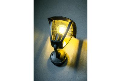 Dekorativní zahradní svítidlo MARINA-AU E27 MAX.20W IP54 AC220-240V 50-60Hz horní nástěnná lampa rovná černá. 1208963933