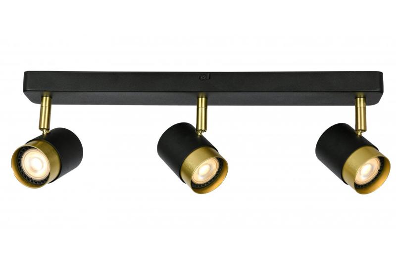 Dekor Stropní svítidlo ORIO hliník 43,0x5,5x14,0 IP20 3*GU10 max. 50W kulaté černé. 1208963967