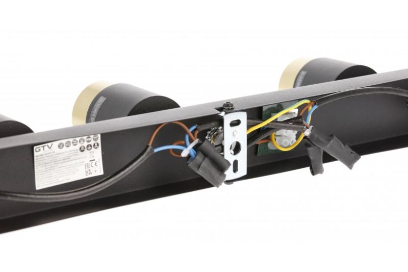 Dekor Stropní svítidlo ORIO hliník 43,0x5,5x14,0 IP20 3*GU10 max. 50W kulaté černé. 1208963967