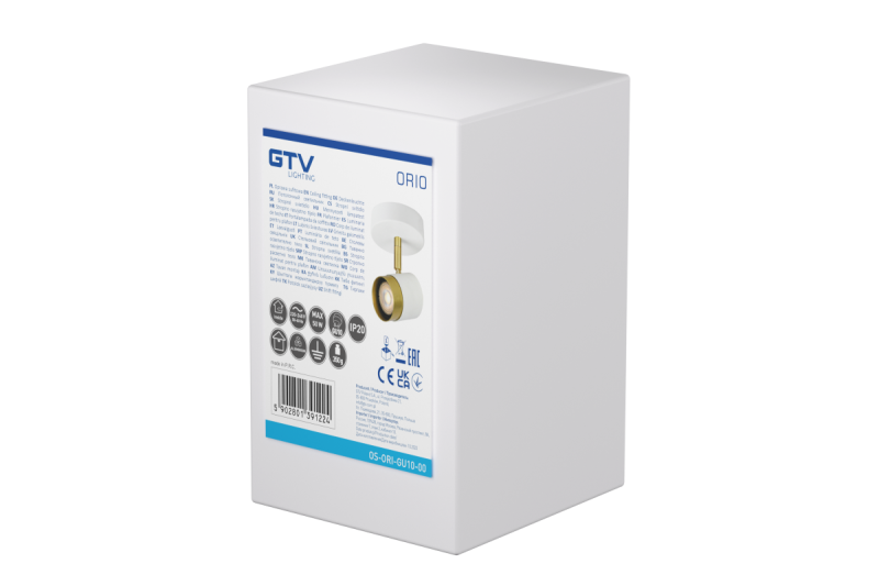 Dekor Stropní svítidlo ORIO hliník 11.6x5.6x11.5 IP20 1*Gu10 max. 50W kulaté bílé. 1208963968
