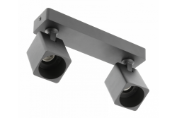 Dekor Stropní svítidlo RENO hliník IP20 max. 20W*2 dvojité čtvercové černé. 1208963980