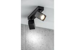 Dekor Stropní svítidlo RENO hliník IP20 max. 20W*2 dvojité čtvercové černé. 1208963980