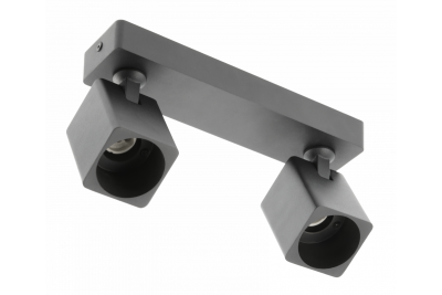 Dekor Stropní svítidlo RENO hliník IP20 max. 20W*2 dvojité čtvercové černé. 1208963980