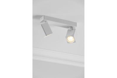 Dekorativní stropní svítidlo RENO hliník IP20 max. 20W*2 dvojitý čtverec bílá. 1208963981.