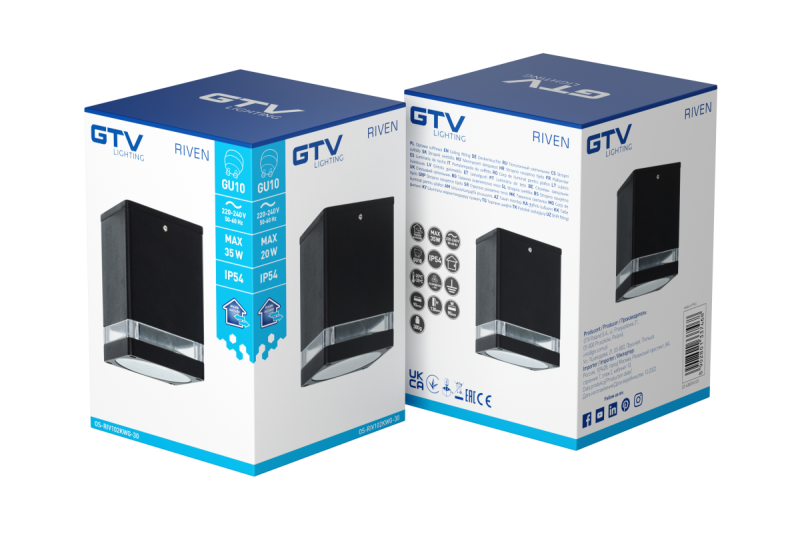 Plafondlamp Decor RIVEN alum 102x120 IP54 max 35W čtvercový grafit. 1208963983