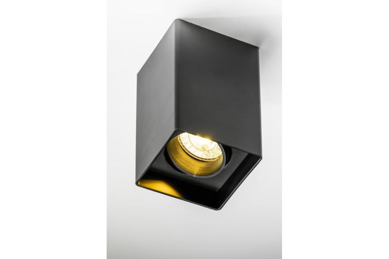 Dekor Stropní svítidlo RESTO PC 80x80x125mm IP20 max 20W čtvercové černé. 1208963987