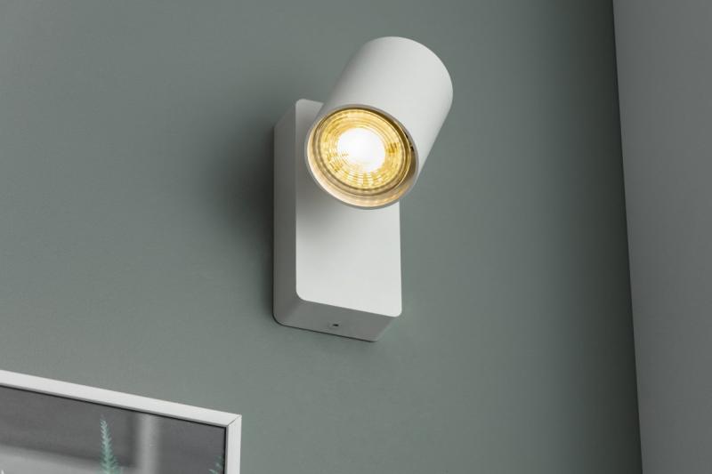 Dekorační nástěnná svítidla SANTO hliník IP20 max. 20W jednoduché kulaté bílé. 1208963994