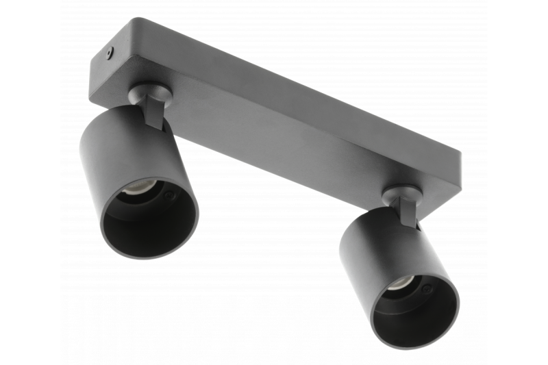 Verlichting Plafondarmatuur SANTO aluminium IP20 max. 20W*2 dvojitý kulatý černý. 1208963997