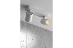 Dekorativní stropní svítidlo SANTO hliník IP20 max. 20W*2 dvojité kulaté bílé. 1208963998