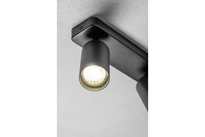 Dekorativní stropní svítidlo SANTO BIS hliník IP20 max. 20W*2 dvojité kulaté černé. 1208963999