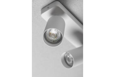 Dekorativní stropní svítidlo SANTO BIS hliník IP20 max. 20W*2 dvojité kulaté bílé. 1208964000