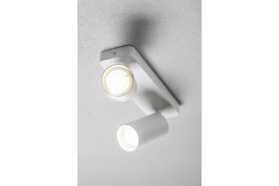 Dekorativní stropní svítidlo SANTO BIS hliník IP20 max. 20W*2 dvojité kulaté bílé. 1208964000