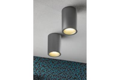 Dekor SENSA AQUA stropní svítidlo hliník 85x115 IP54 max 50W kruhové šedé. 1208964008