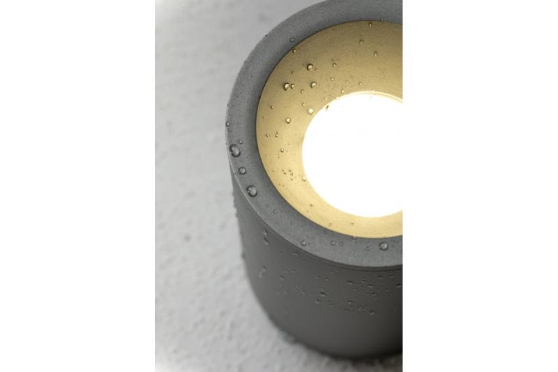 Dekor SENSA AQUA stropní svítidlo hliník 85x115 IP54 max 50W kruhové šedé. 1208964008