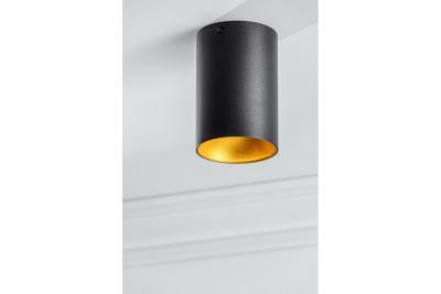 Dekor Stropní svítidlo TENSA alum. 96x140 IP20 GU10 kulaté černé. 1208964018