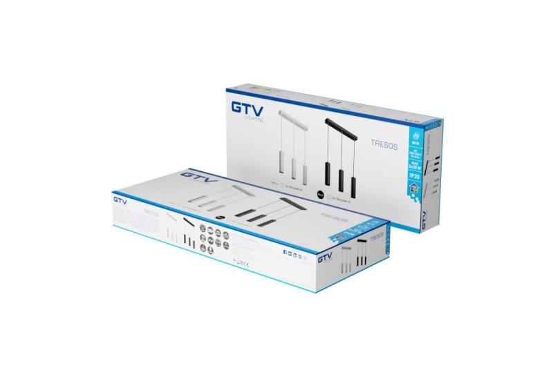 Decor TRESOS lustr 3xGU10 hliník IP20 max. 3x20W bílý 1208964029