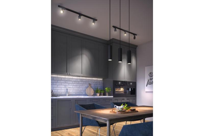 Dekor Závěsné svítidlo TRESOS II 3xGU10 hliník IP20 max. 3x20W černé. 1208964030