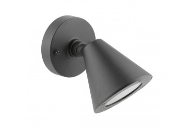 Dekorativní zahradní svítidlo LUSTINO-D GU10 MAX.20W IP44 AC220-240V 50-60Hz nástěnné svítidlo pro instalaci ve spodní části stěny, grafit. 1208964032