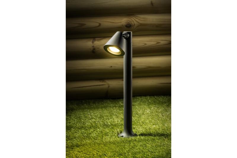 Decor Tuinarmatuur LUSTINO-P 50 GU10 MAX.20W IP44 AC220-240V 50-60Hz montážní sloupek grafit. 1208964033