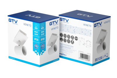 Dekor Stropní svítidlo VENETO IP20 max. 20W 1 x GU10 kulaté bílé 1208964035