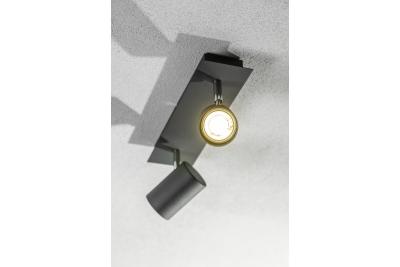 Dekor Stropní svítidlo VENETO IP20 max. 20W 2 x GU10 kulaté černé. 1208964038