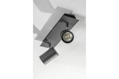 Dekor Stropní svítidlo VENETO IP20 max. 20W 2 x GU10 kulaté černé. 1208964038