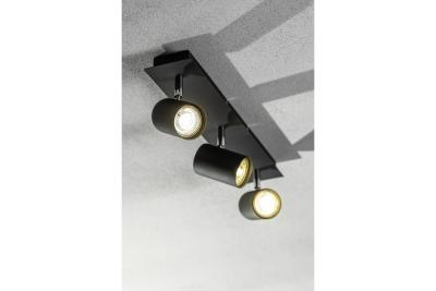 Decorační stropní svítidlo VENETO IP20 max. 20W 3 x GU10 kulaté černé. 1208964040