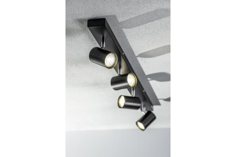 Dekorační svítidlo na strop VENETO IP20 max. 20W 4 x GU10 kulaté černé. 1208964042