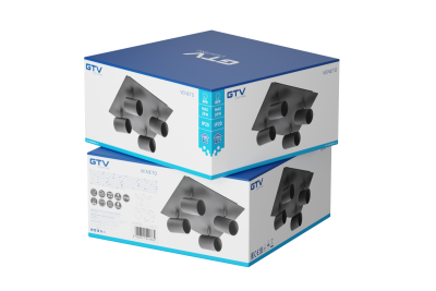Dekorativní stropní svítidlo VENETO IP20 max. 20W 4 x GU10 kulaté/čtvercové černé. 1208964046