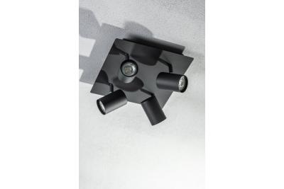 Dekorativní stropní svítidlo VENETO IP20 max. 20W 4 x GU10 kulaté/čtvercové černé. 1208964046