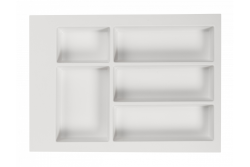Decora Cutle Příborníky Vložka do kuchyňské zásuvky 400 Bílá 1208966373