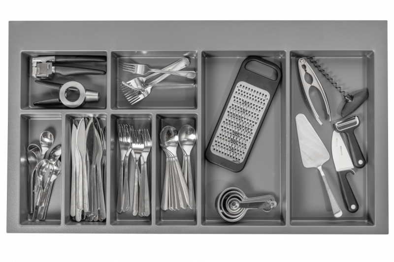 Decor Cutle Příborníky Vložka do Kuchyňské Zásuvky 900 Antracit 1208966382