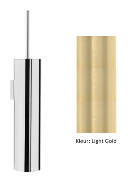 Waterevolution Flow WC kartáčová sada nástěnná PVD Light Gold A241WGE