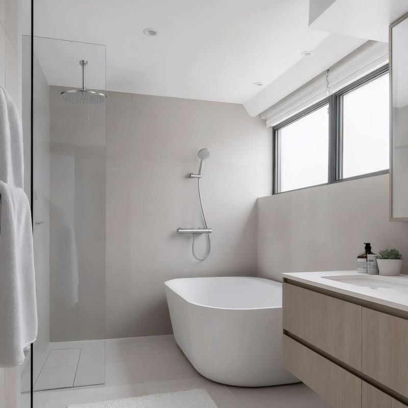 Waterevolution Flow sprchový termostat s kulatým sprchovým příslušenstvím z nerezové oceli T140TNRIE