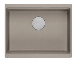 Quadri Newport II žulový spodní dřez taupe 560x450mm s nerezovou zátkou a odtokovou krytkou 1208967453