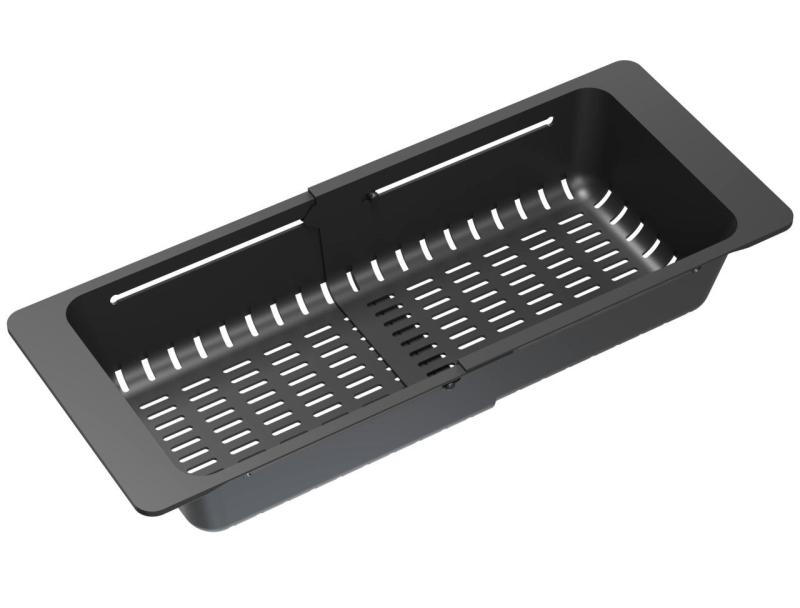 Quadri černý nastavitelný odkapávač 320/460 x 185 mm pro dřezy 1208967541.