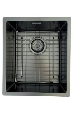 Pure.Sink Prestige dřez PVD gun metal 34x40 cm 10mm radius spodní montáž, plochá montáž a horní montáž PPG3440-61.