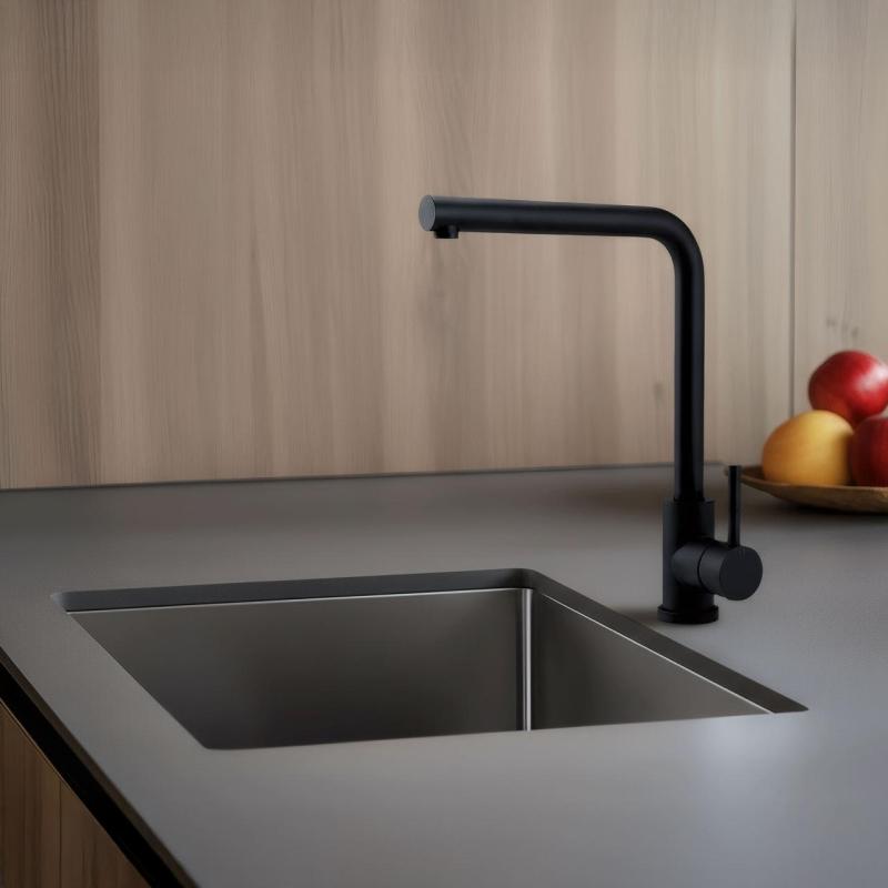 Pure.Sink Elite Steel Spark kuchyňská baterie Matná černá PS8040-10