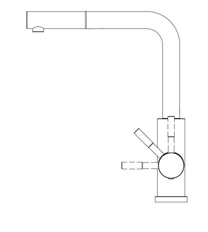 Pure.Sink Elite Steel Spark-S kuchyňská baterie z nerezové oceli s výsuvným výtokem PS8041-02