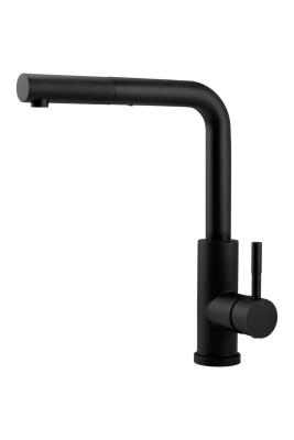 Pure.Sink Elite Steel Spark-S kuchyňská baterie Matná černá s výsuvnou hubicí PS8041-10