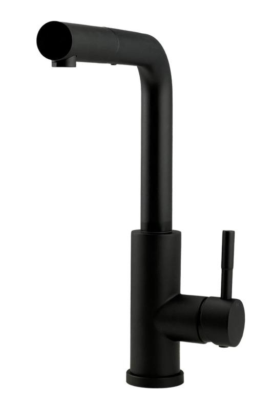 Pure.Sink Elite Steel Spark-S kuchyňská baterie Matná černá s výsuvnou hubicí PS8041-10