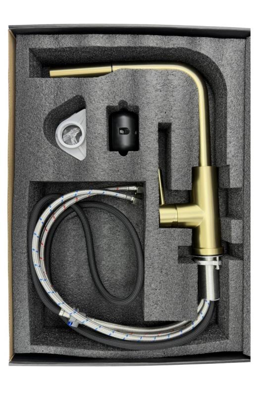 Pure.Sink Elite Steel Spark-S kuchyňská baterie Matná černá s výsuvnou hubicí PS8041-10