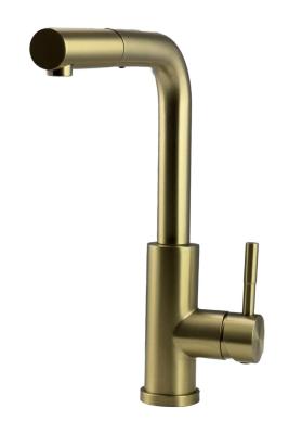 Pure.Sink Elite Steel Spark-S kuchyňská baterie PVD kartáčované zlato s výsuvnou hubicí PS8041-60.