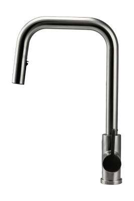 Pure.Sink Elite Steel Crystal-S kuchyňská baterie z nerezové oceli s výsuvnou výpustí PS8050-02.