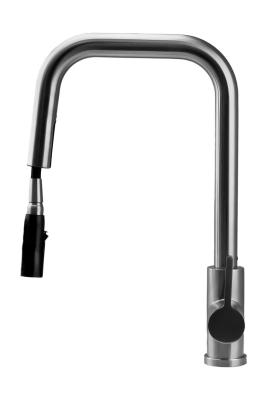 Pure.Sink Elite Steel Crystal-S kuchyňská baterie z nerezové oceli s výsuvnou výpustí PS8050-02.