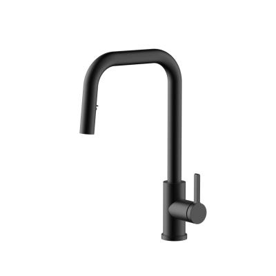 Pure.Sink Elite Steel Crystal-S kuchyňská baterie Matná černá s výsuvnou hubicí PS8050-10